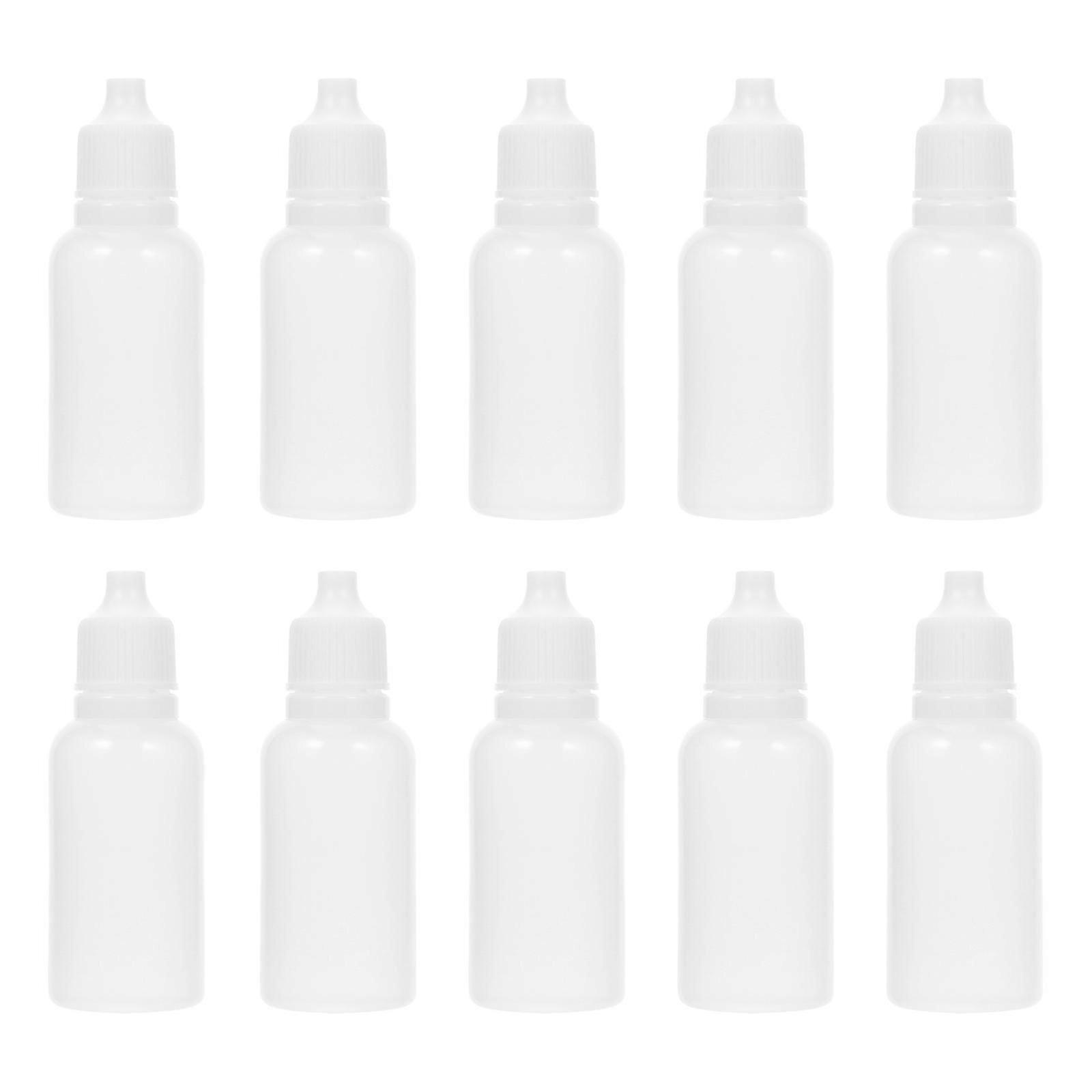50pcs Portable Empty Eye Liquid Bottle 20ml Refillable Dropper Dispenser