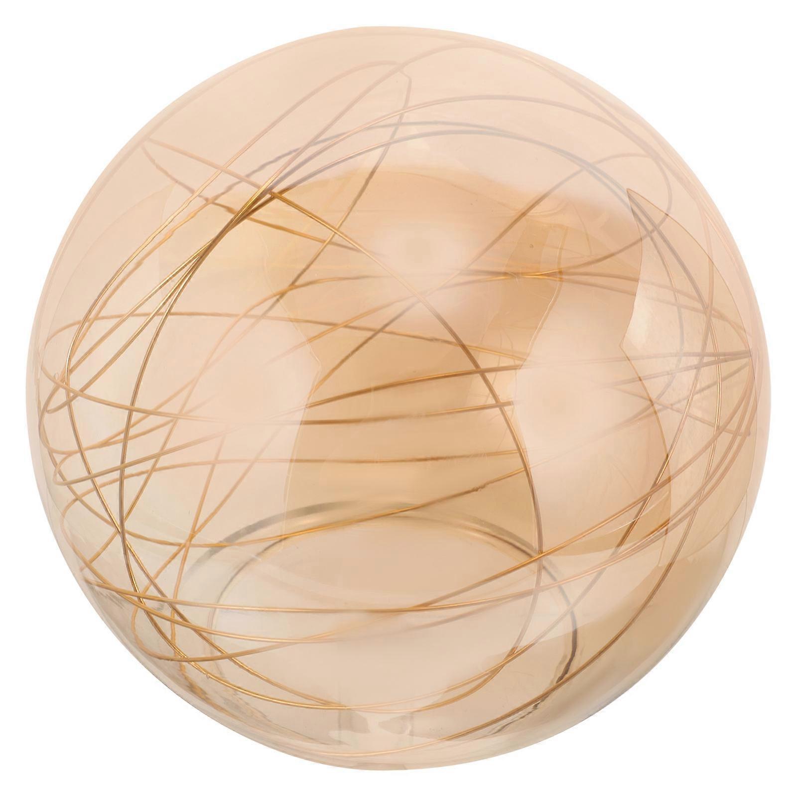 Glass Lampshade Replacement Globe Light Fixture Decorative Chandelier Lampshade Chocolate 13.00X13.00X12.00CM Light Diffusion 1Set