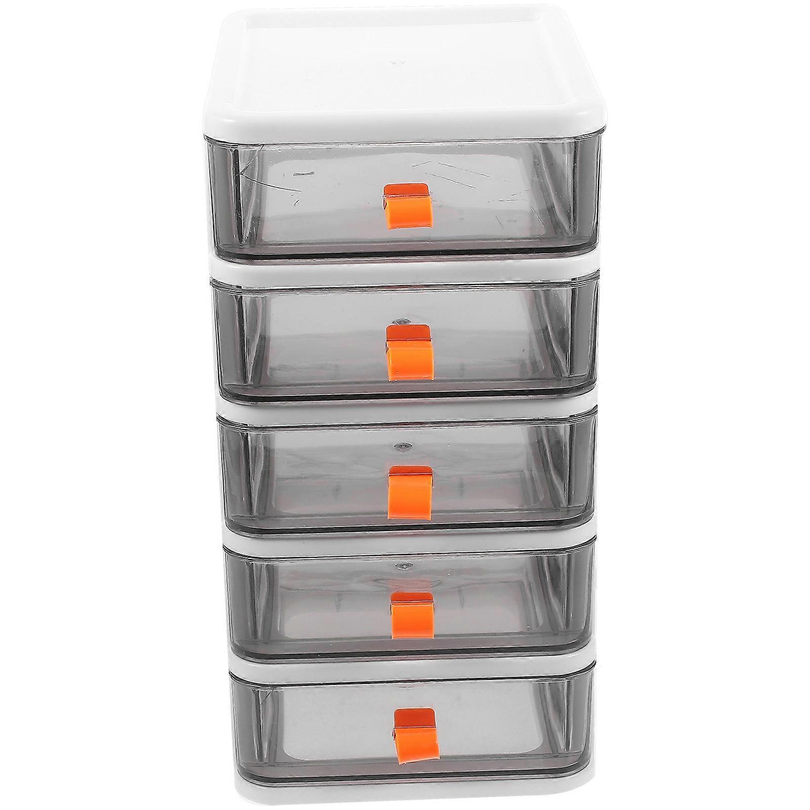 Countertop Storage Drawers Desk Organizer With Drawers Desktop Storage Case Rectangular For Home Office 1Pcs