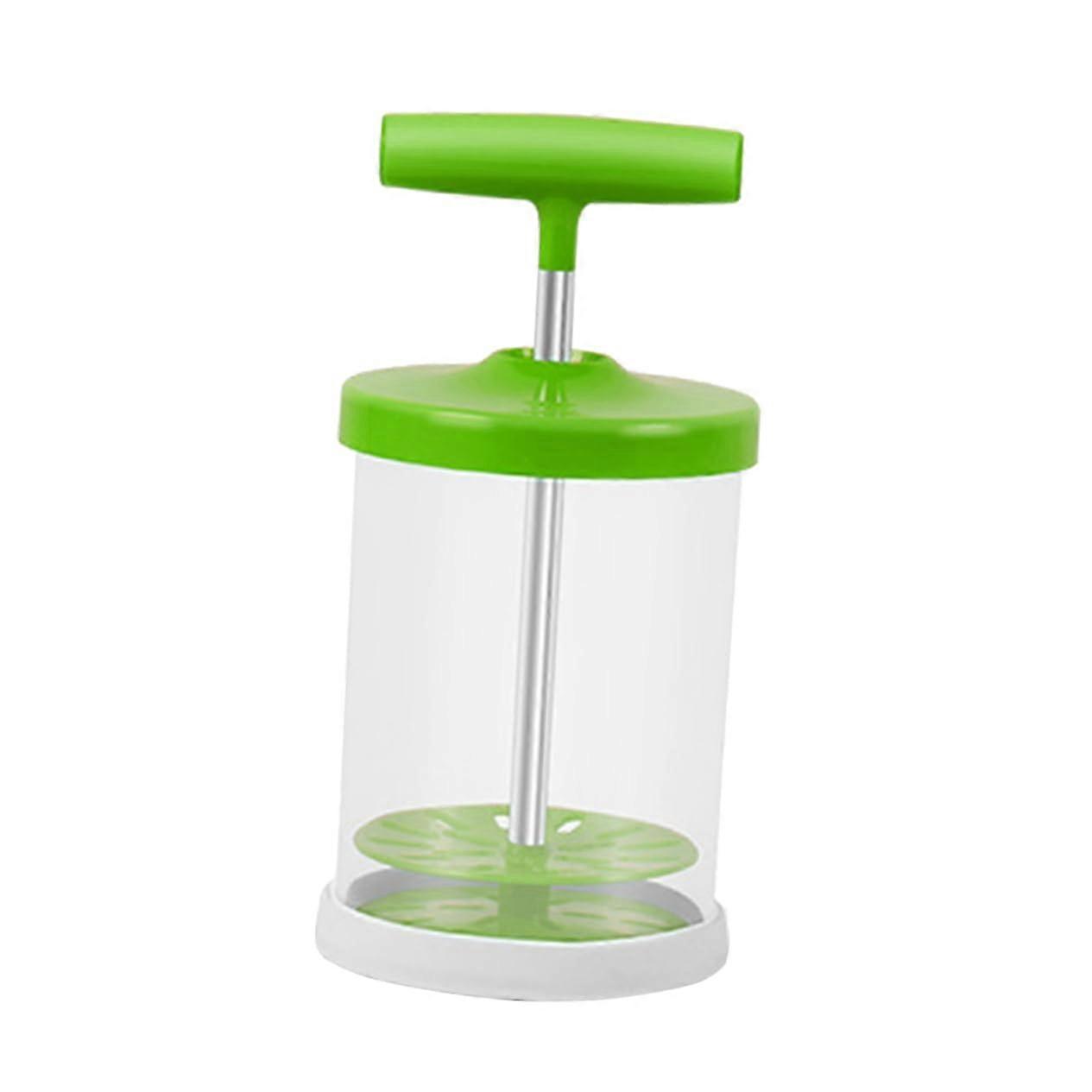Milk Bubbler Manual Milk Frother Hand Operated Green Milk Frother for Perfect Consistency and Smooth Mixing