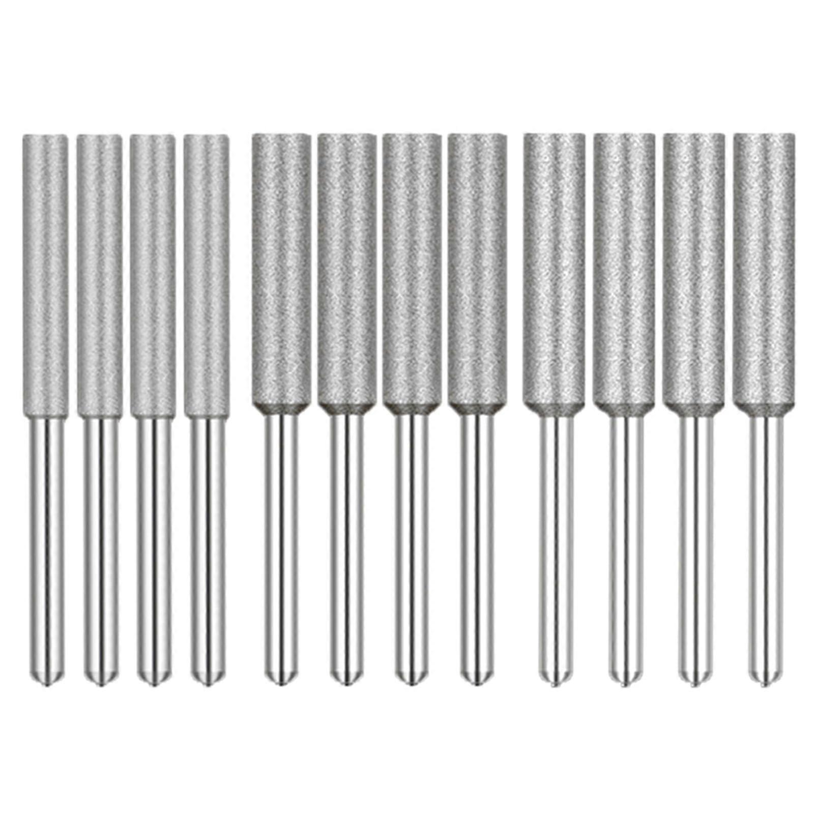 12 pieces precise rhinestone milling p for chaaw, chain, polishing heads, grinding tip, suitable for professional and private use silver