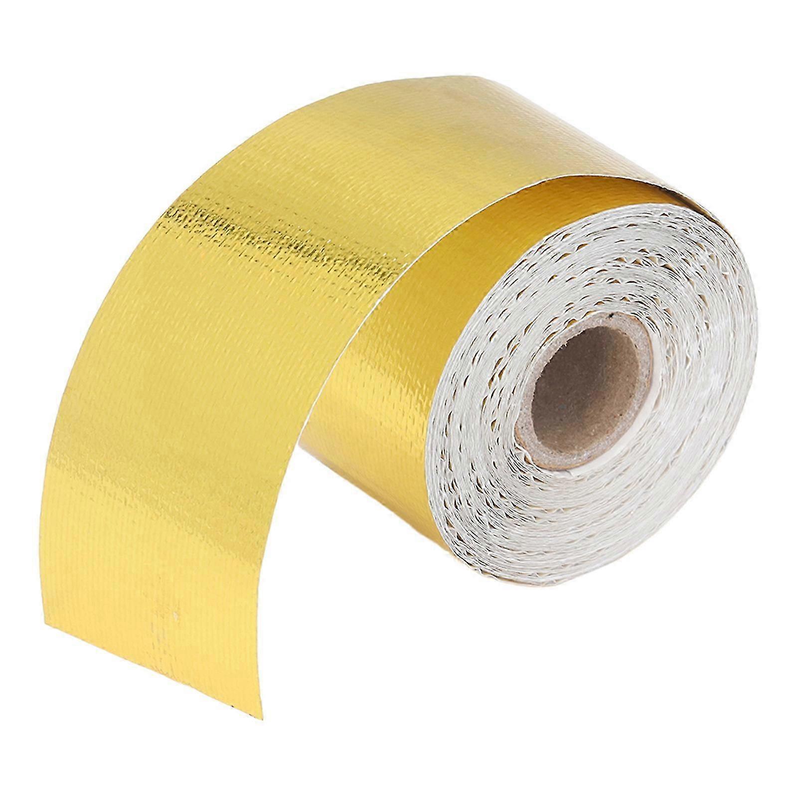 Self Adhesive Aluminum Foil Heat Reflective Resistant Hose Tape for Auto Use 2inx32.8ft