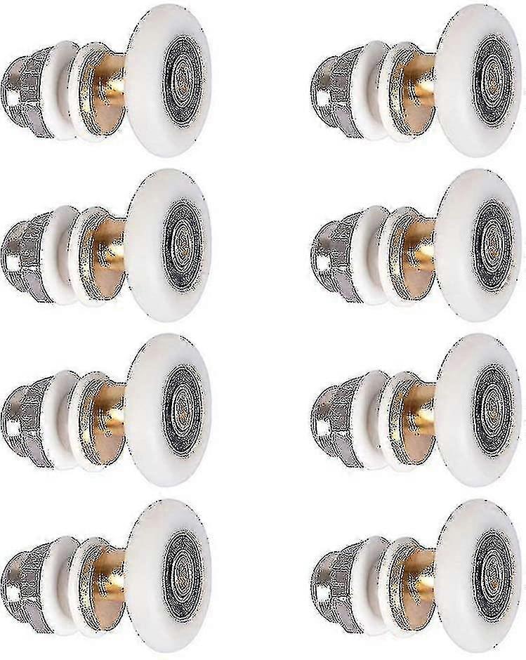 Shower Door - Replacement Roller Wheels for Sliding Doors, 8pcs