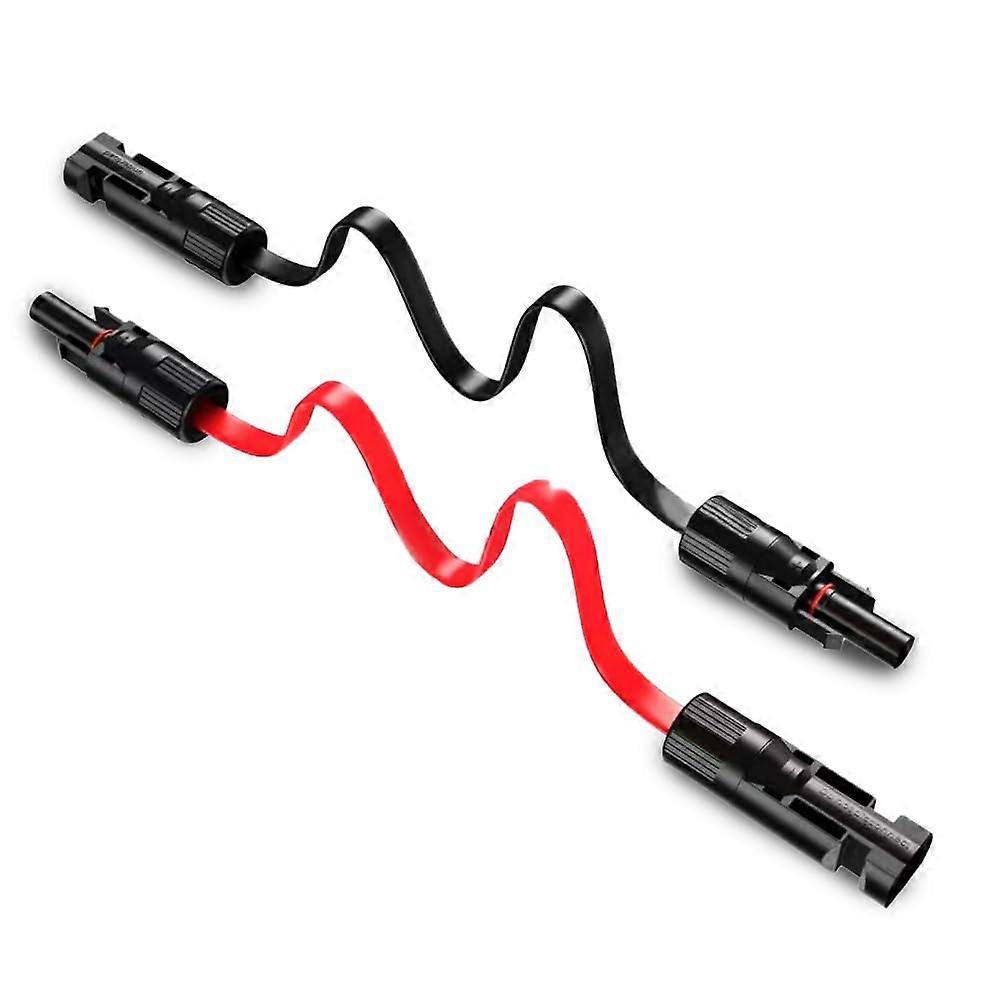 Solar Cable Window FeedThrough 4 mm, 100 cm PV Extension Cable (1 Pair)