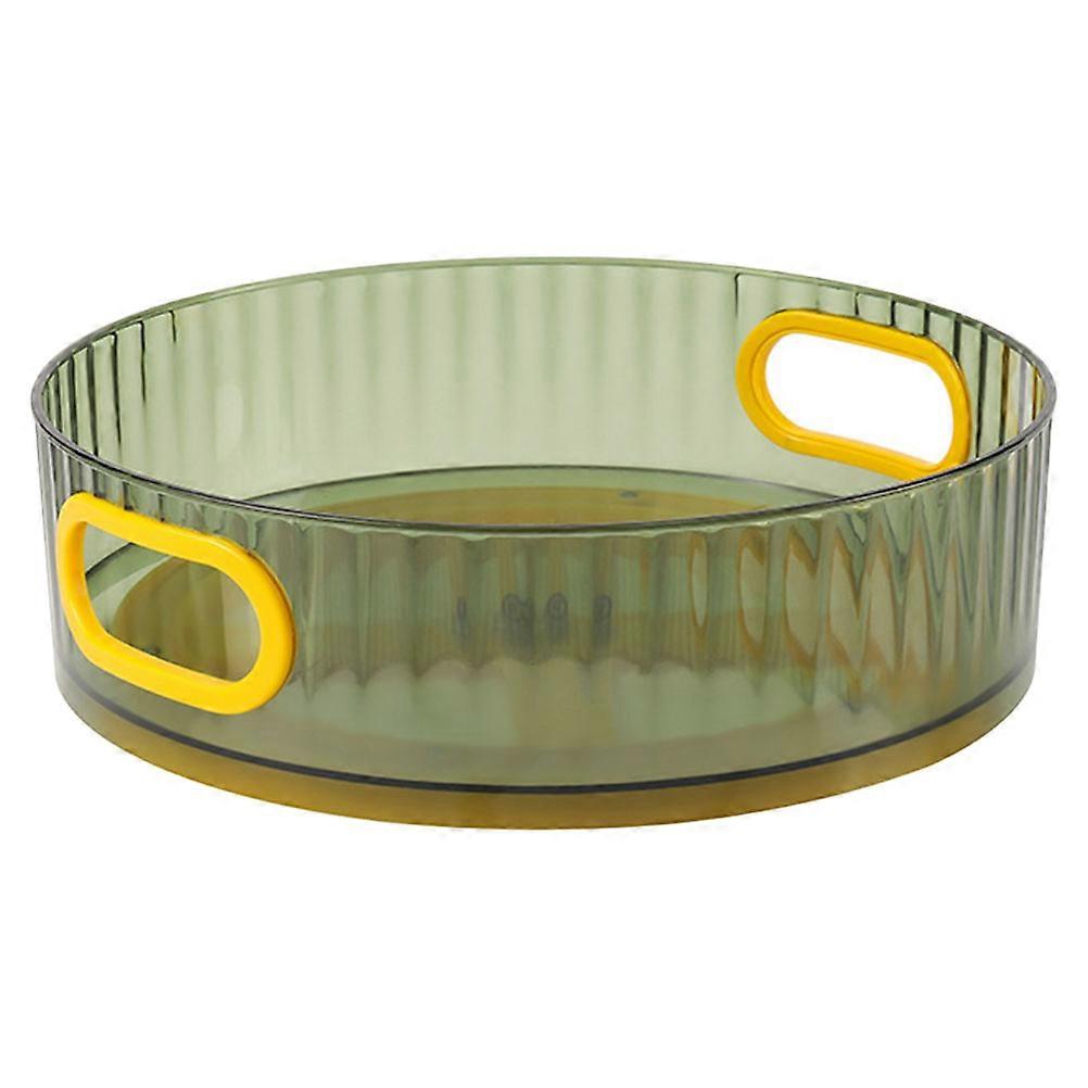 Countertop Organizer Bathroom Vanity Storage Easy Access Round Base Light Green 1Pack