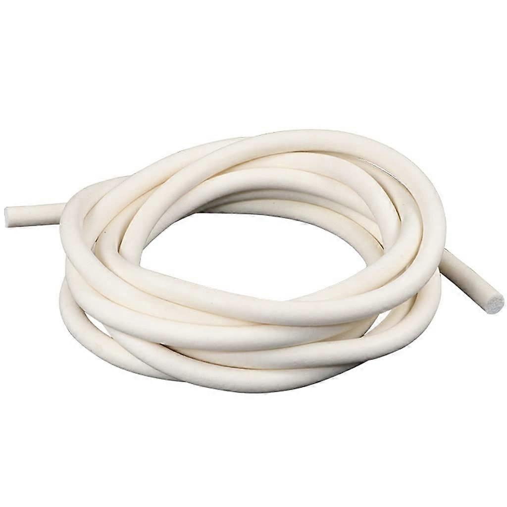 Silicone foam seal weatherstrip, 10m foam rubber strip, 1mm–7mm white sealing strip (2.5M 2.5Mm)