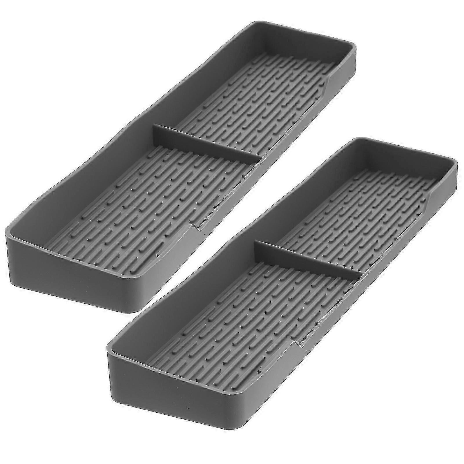Handy 2-Pack Magnetic Oven Shelf Organisers - Space-Saving Kitchen Essential