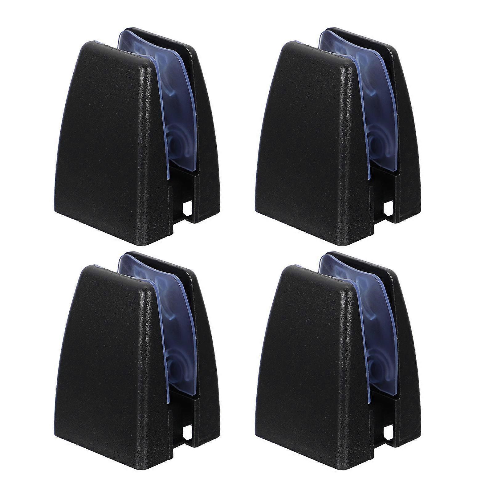 Desktop Partition Clip Rectangular Base Rust Resistant School Use 2.4×1.7×1.3in 4Pcs