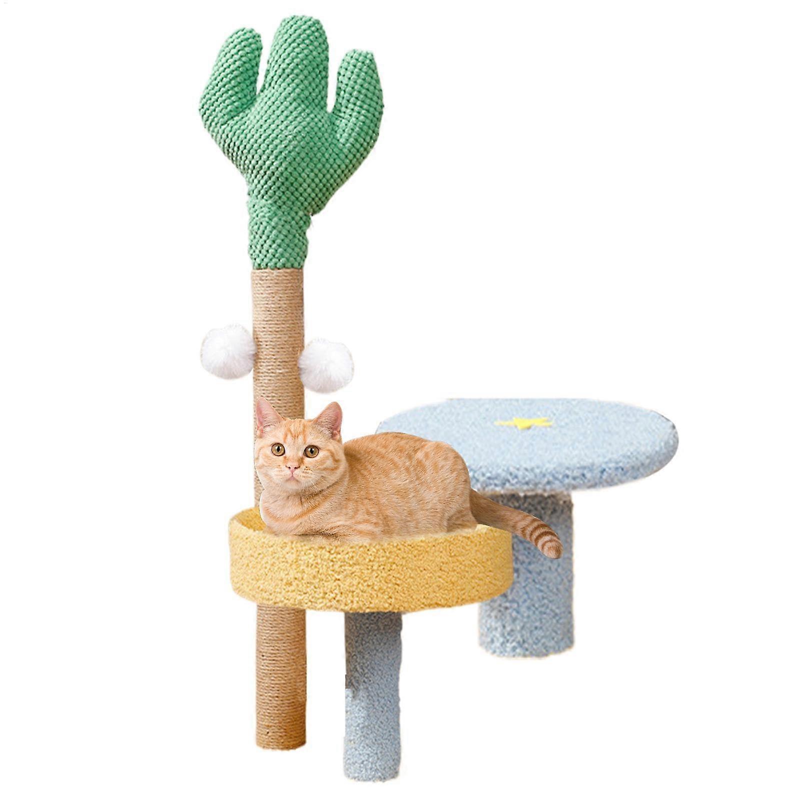 Cat Climbing Tree, Cactus Cat Activity Centre with Scratching Posts
