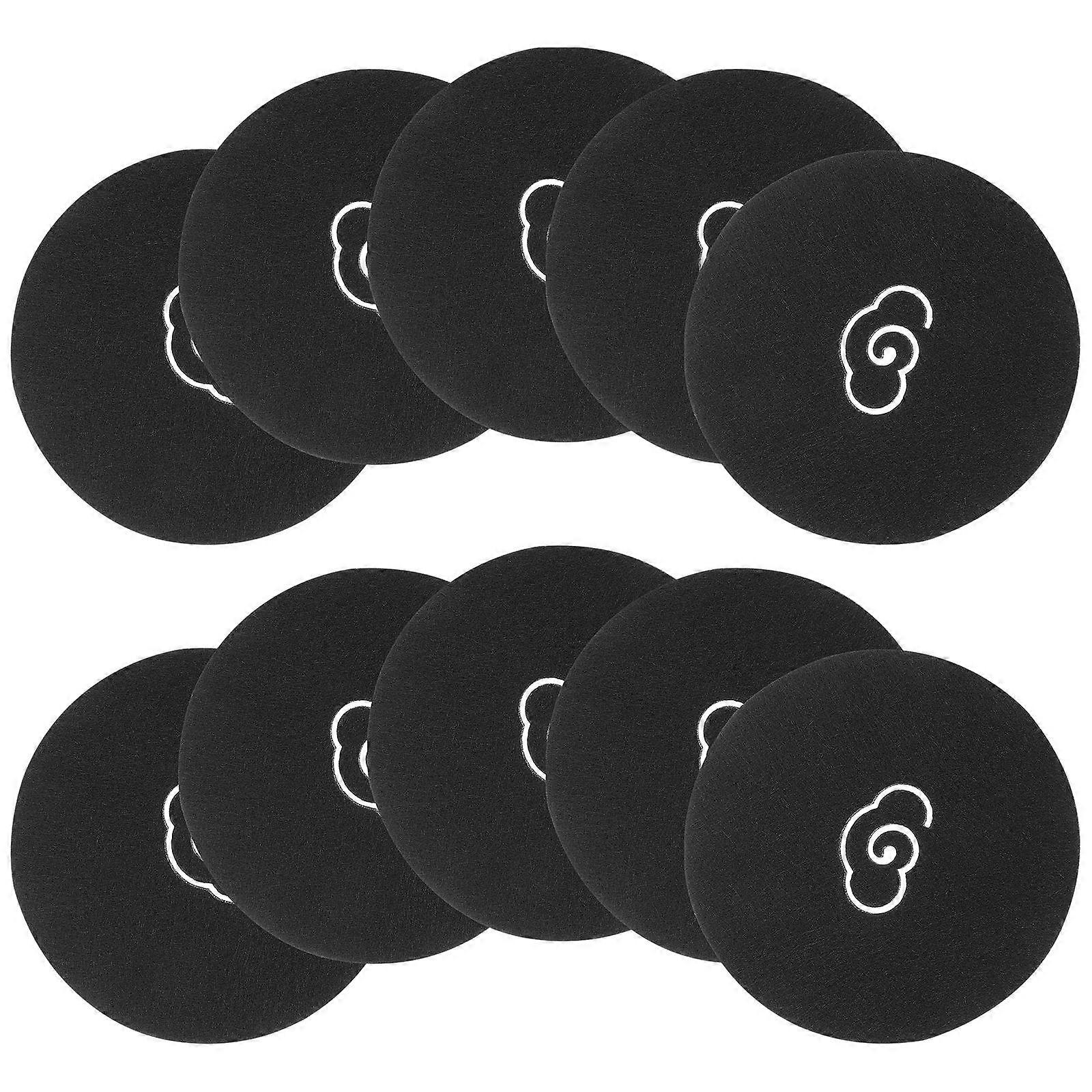 ラウンドフェルトコースターフェルトカップパッドは液体を吸収し、家具を保護します50個