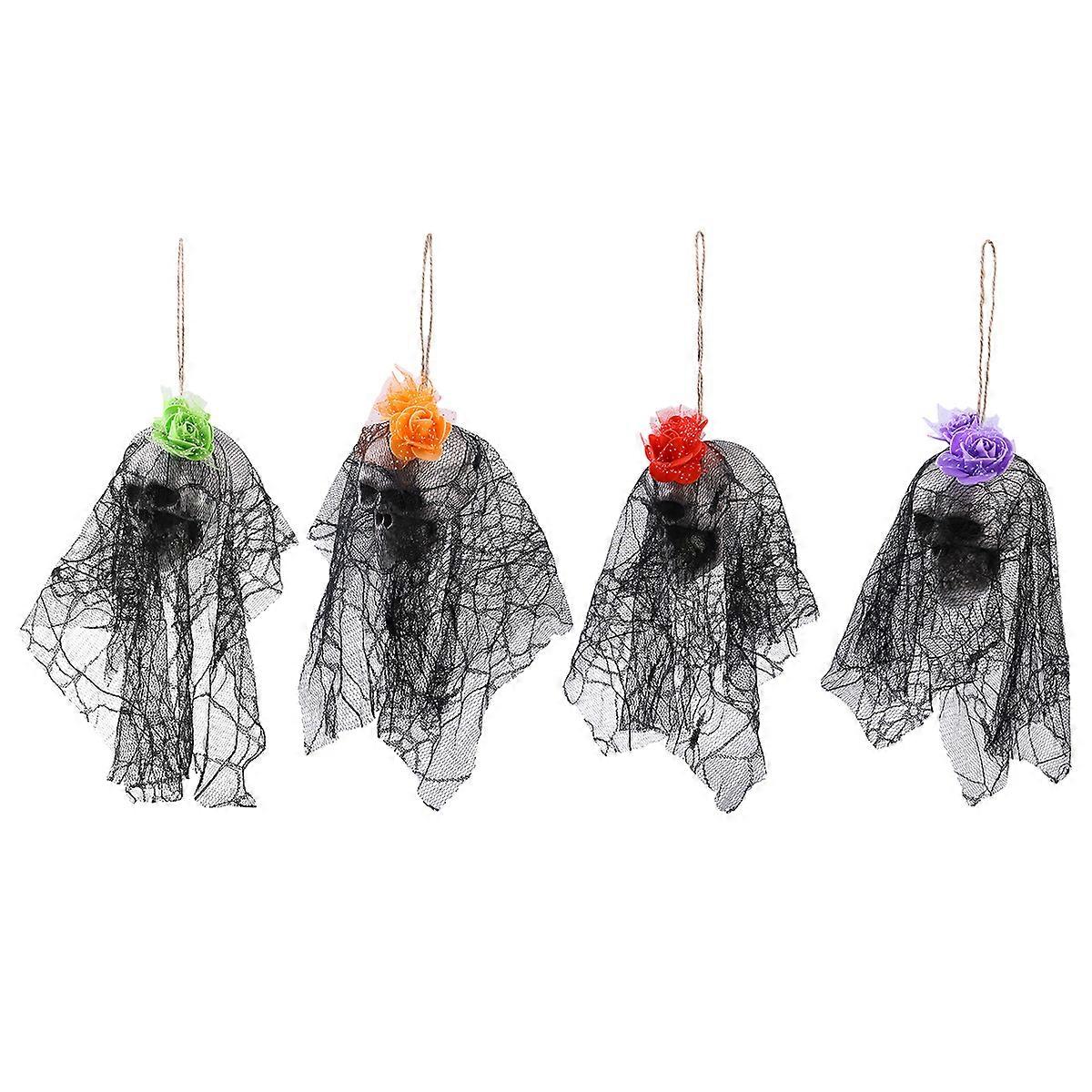 Scary Halloween Decorations Hanging Skull Skeleton Ghost Yard Decor 36 x 7 x 8cm Foam Material 1Set