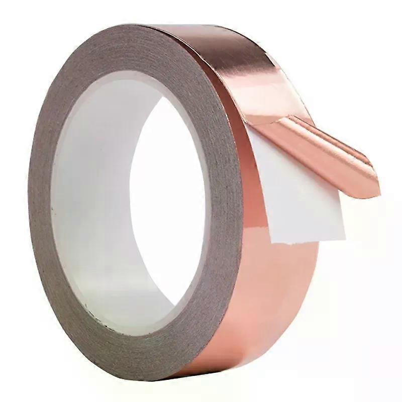 YX 10M Single-sided Conductive Copper Foil Tape Mask Electromagnetic Shield Eliminate EMIAnti-static Repair Adhesive Tape