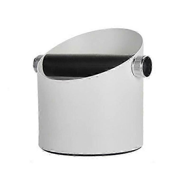 Knock Box For Coffee With Removable Knock Bar Espresso Bin White xh