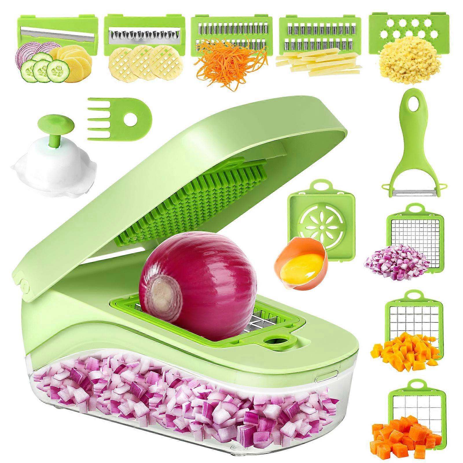Multi-function Vegetable Slicer and Grater (Green)