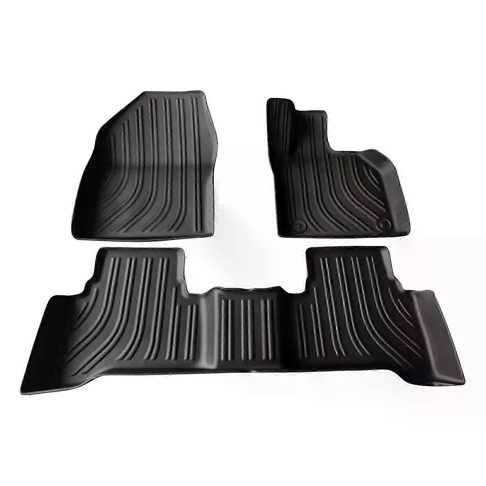 Car Floor Mats Trunk Pad TPE 3D Auto Protect Waterproof Accessories for Compatible Toyota Prius 2023 2024 Black