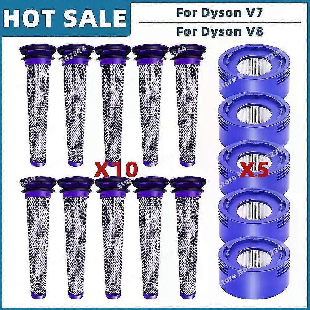 Replacement Pre & Post Filter Accessories for Compatible Cordless Vacuum Cleaners