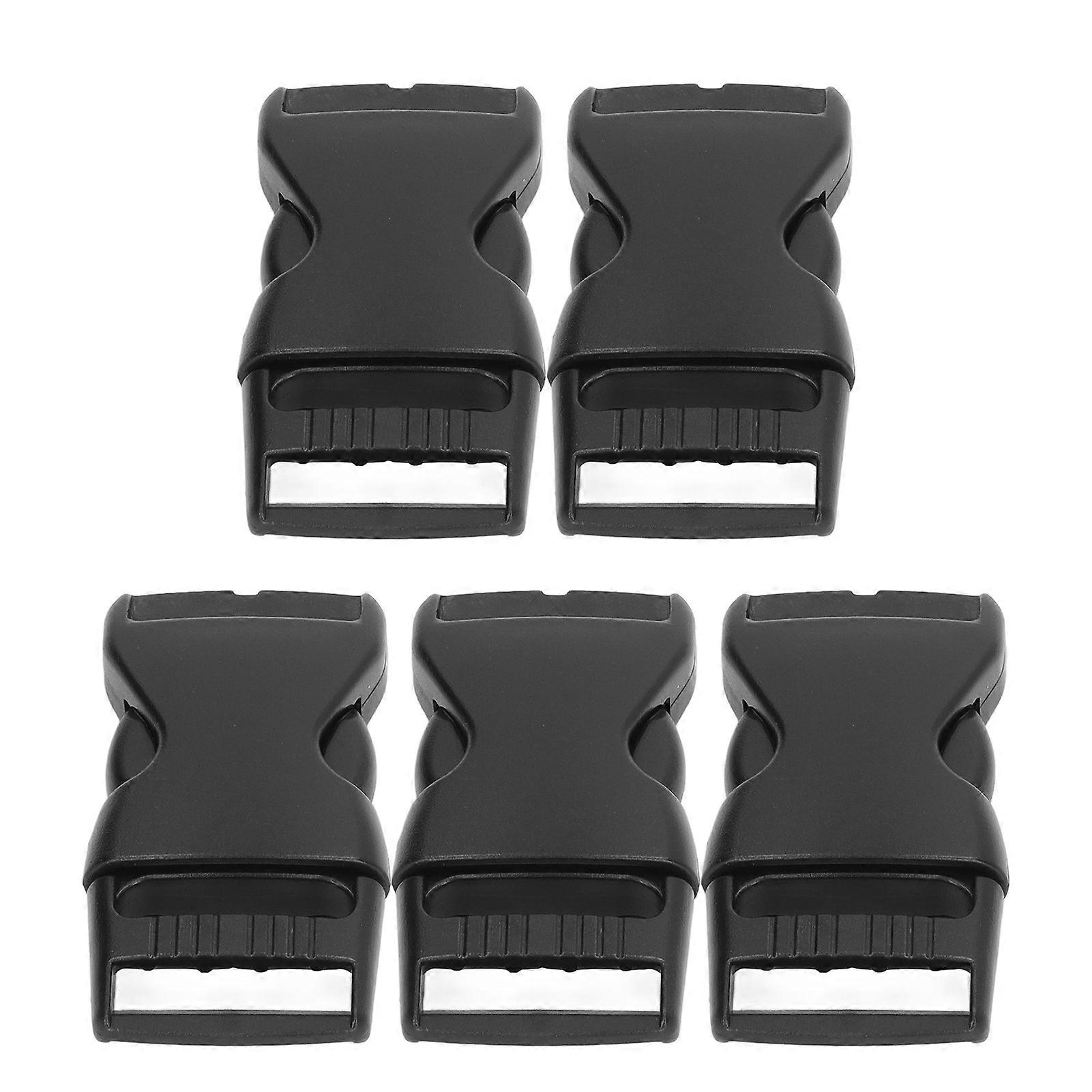 5Pcs Side Buckle Clip Quick Release Plastic Adjustable for Strap Luggage Backpack 