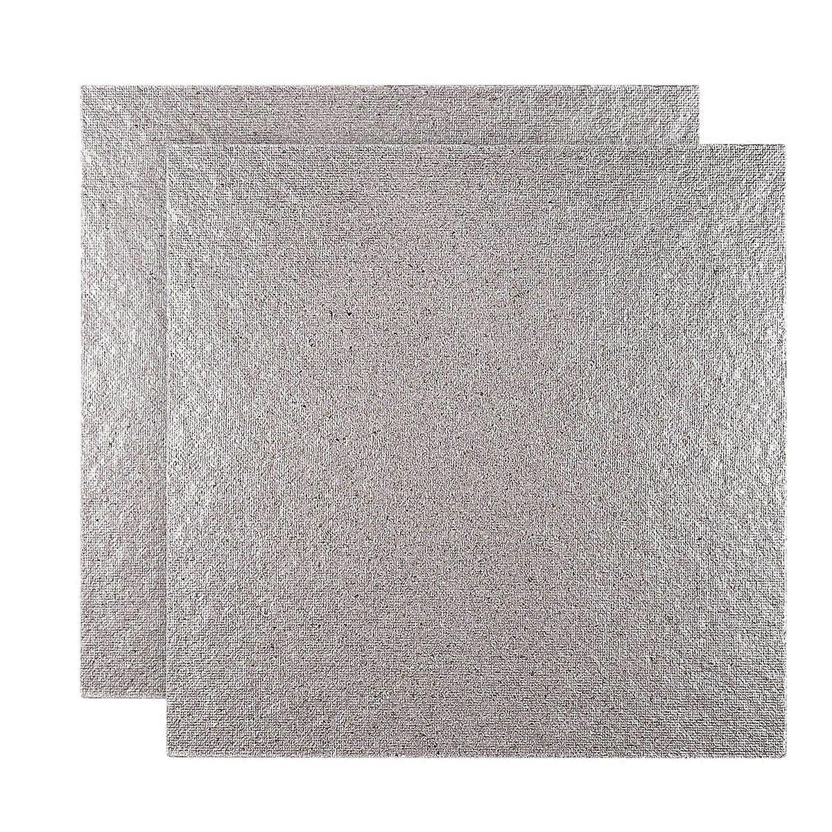 Microwave Mica Plates Sheets for Repair Silver 2 Pcs Large Size Fits All 5 1 Inch