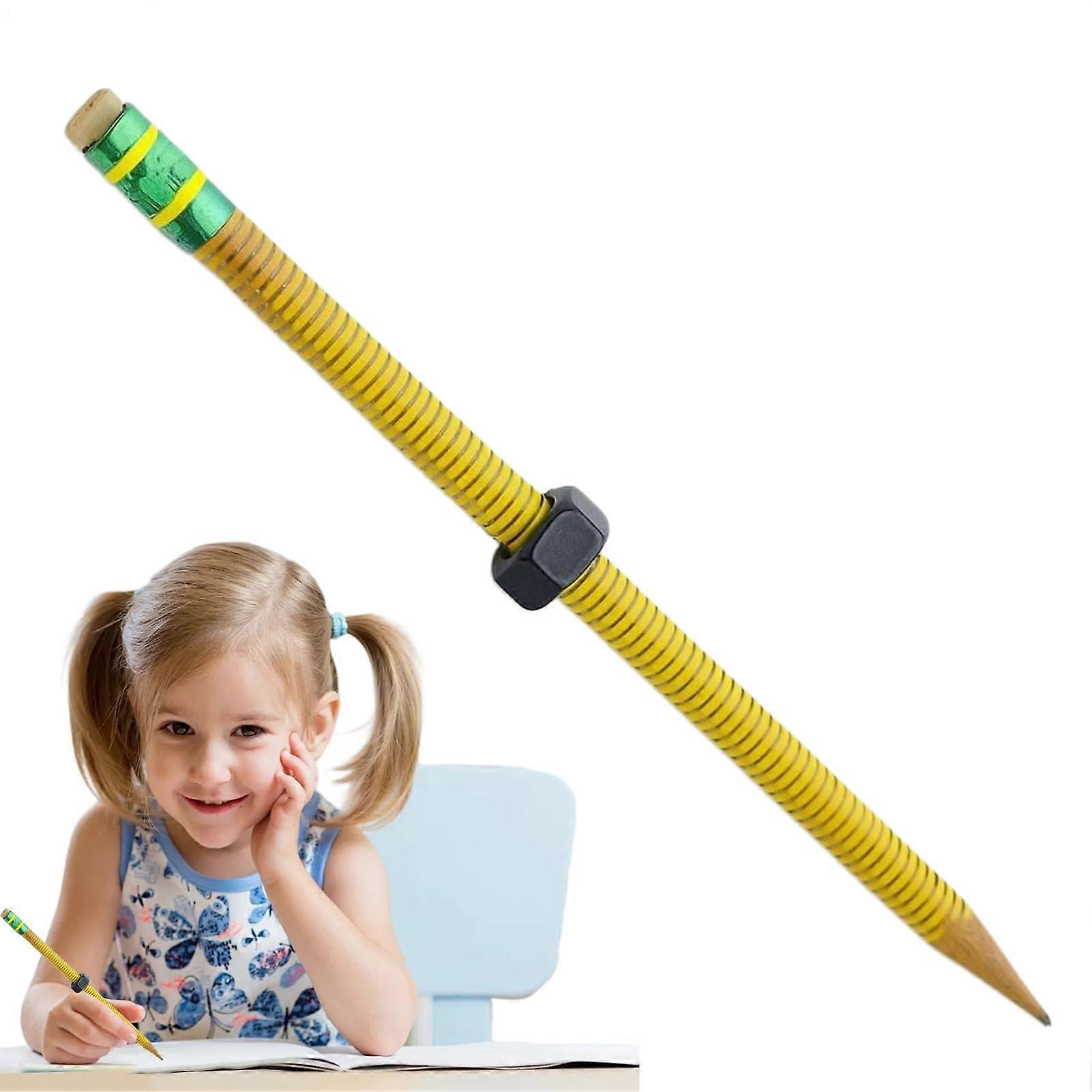 Generic Anti-Stress Pencil | Textured Sensory Pen with Grip for Discreet Use | Portable Writing Tool for Travel, Home, Office, School