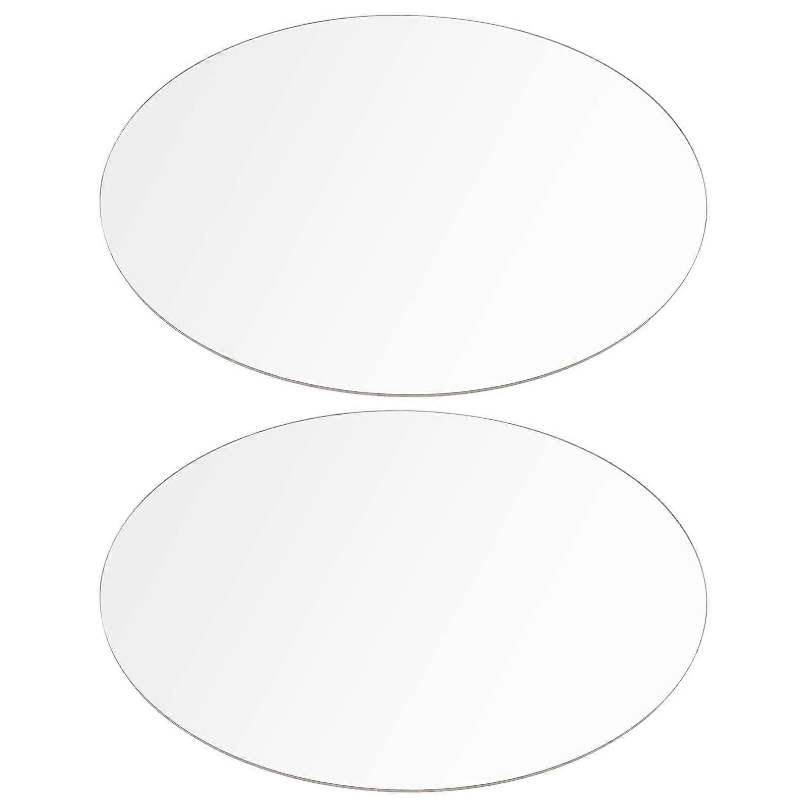 Transparent Acrylic Circle Discs Clear Round Sheets for DIY Crafts Art Projects Friends Practical Blanks 2pcs
