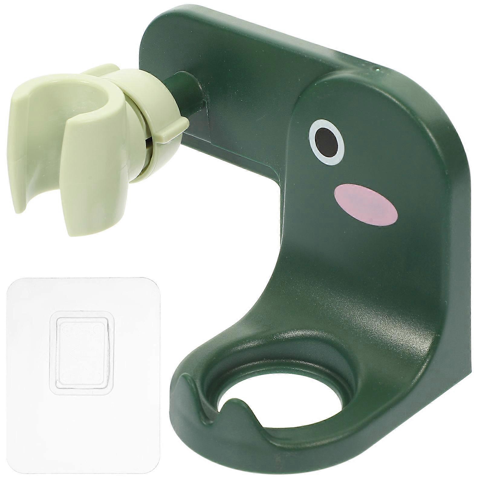 Universal Adjustable Shower Holder Bracket Holds Shower Head Stores Shower Gel Bottle Waterproof Moisture Resistant For Bathroom Use 1Set