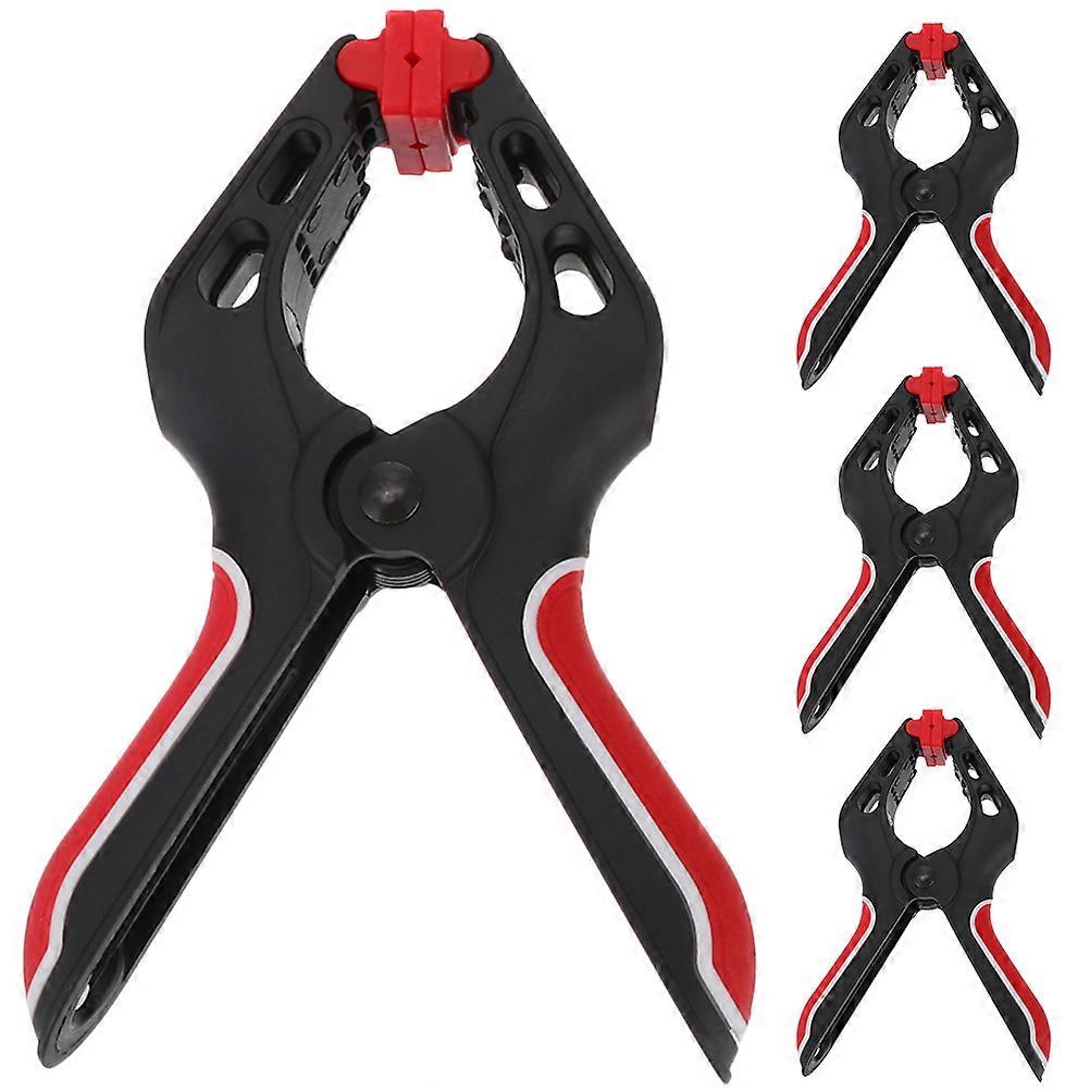 4pcs Woodworking Spring Clamps A Type Fixing Clips Lightweight Durable Sturdy Portable Tools for Carpentry and Woodworking Projects