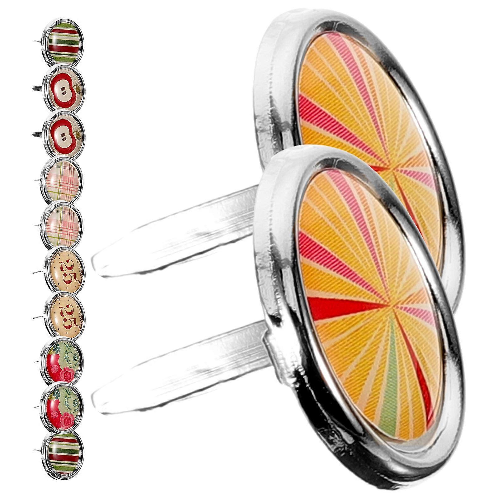 Handmade Mini Paper Fasteners Metal Brads for DIY Use 100Pcs Assorted Color