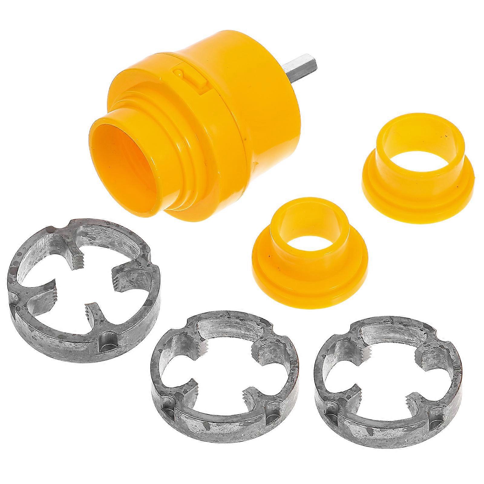 FRCOLOR 7pcs PVC Thread Maker Tool for Electric Drill Threading Threader Kit for Plumbing Repairs and Water Threading Tools