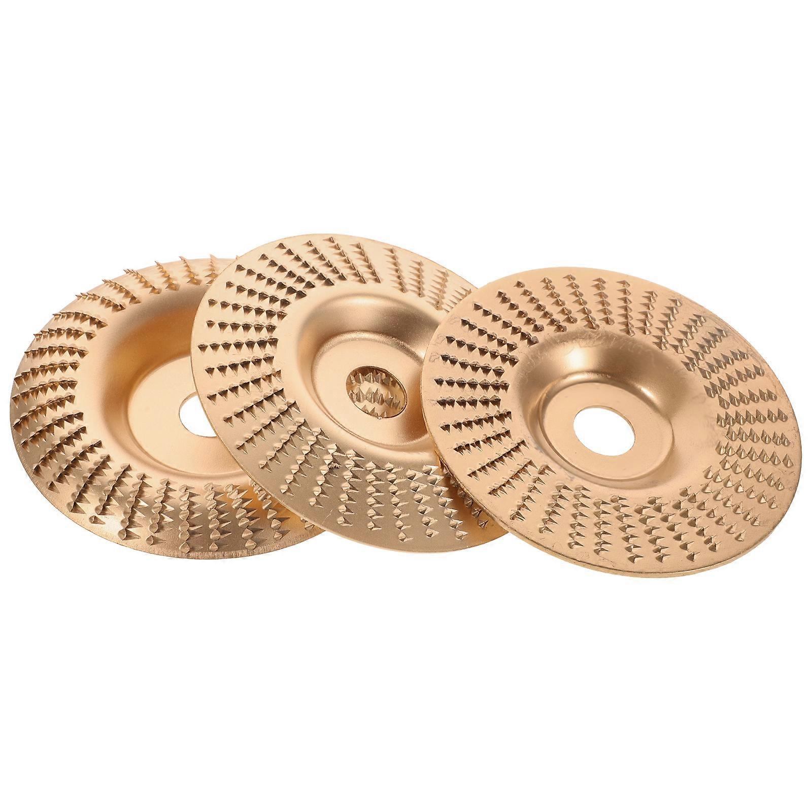 Grinding Disc Polishing Tool For Diy Projects Golden Color High Carbon Steel 10.50X10.50X1.00CM 3Pcs