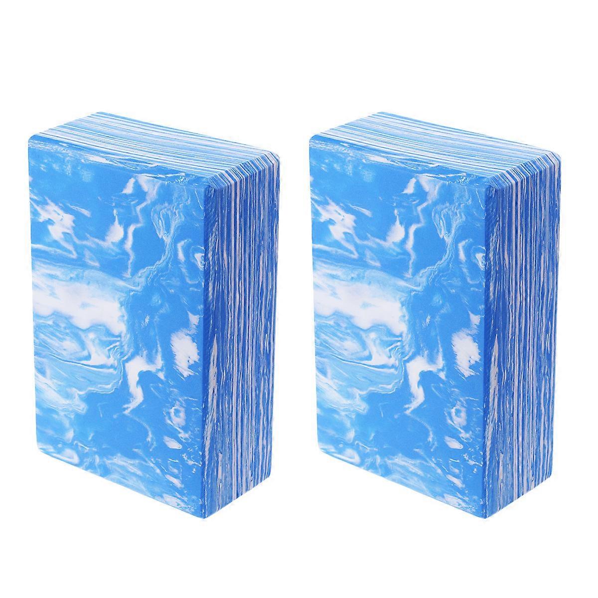 Yoga Training Blocks Lightweight Versatile Posture Assistance for Beginners Blue 23.00X15.00X7.50CM 2Pack