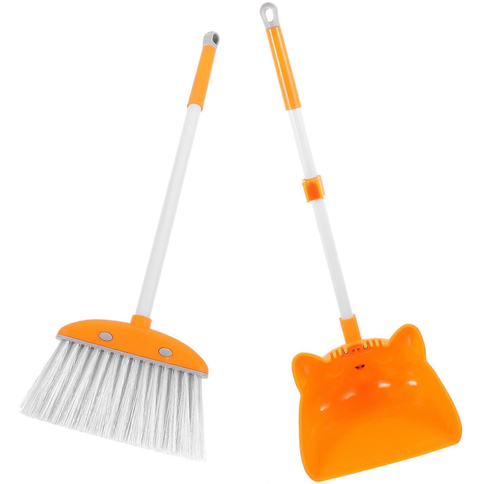 Kid Broom Kids Cleaning Tools Simple Design Portable To Carry 1Set