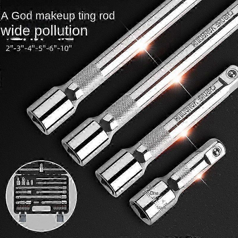 2025 Socket Extension Rod Set Universal Joint Extension Bit Adapter Sliding Wrench Large Medium Small