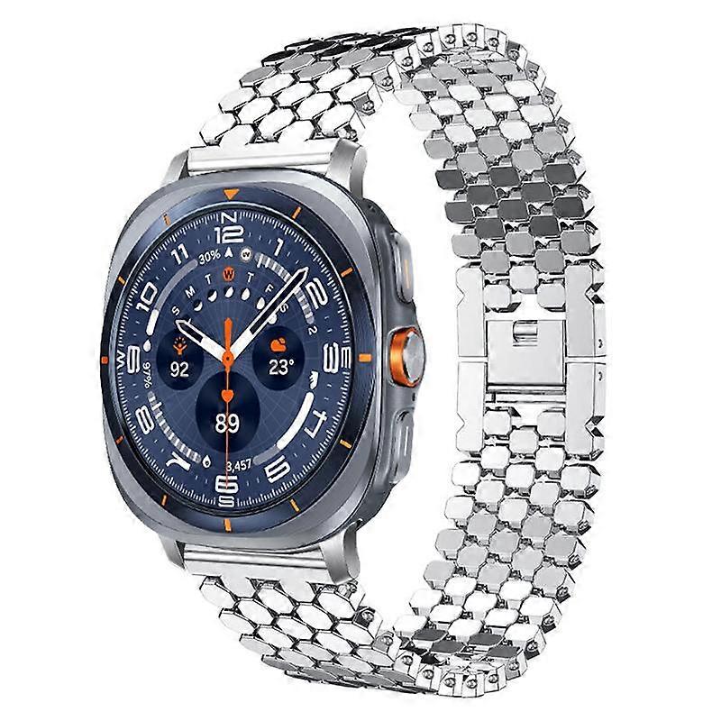 xDfind halpikkely textúrájú fém óraszíj