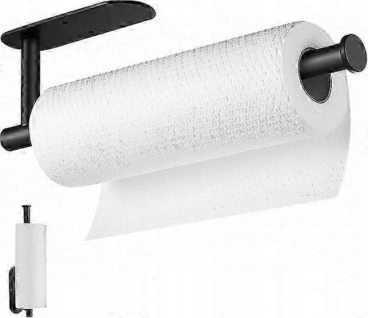 Kitchen Paper Towel Holder Without Drilling Black Mat Loft