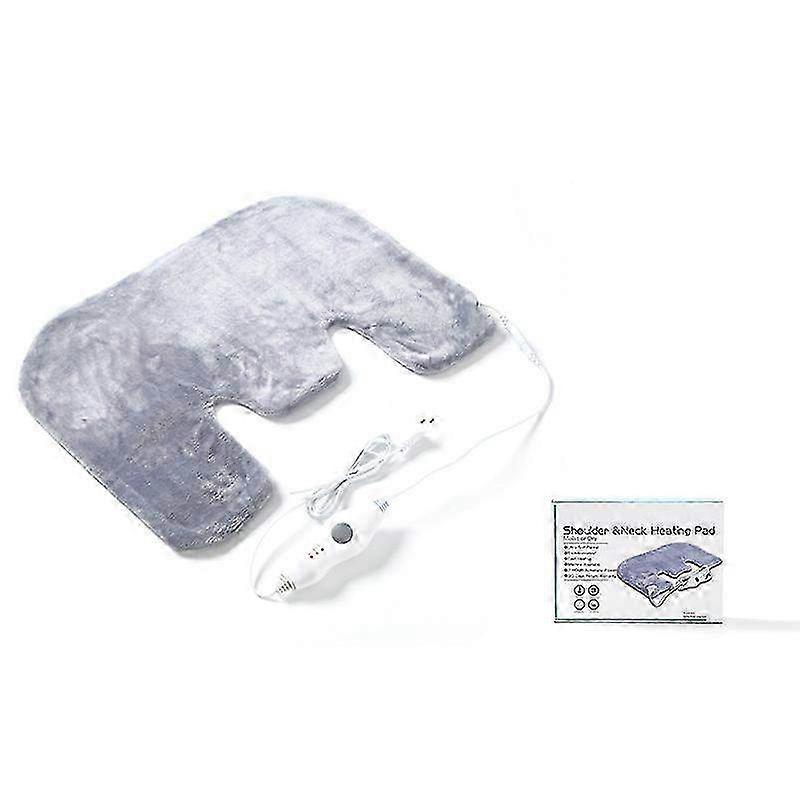 Weighted Electric Heating Pad with Massager for Back Pain Relief and Winter Physiotherapy, Soft Heating Blanket with Vibration Function