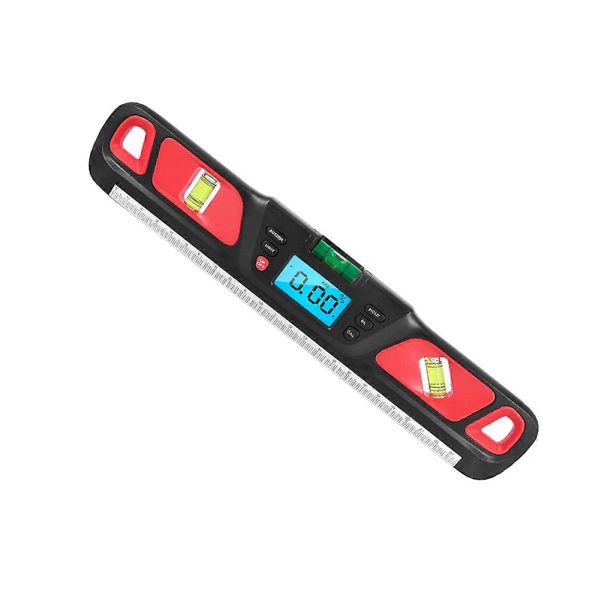Illuminated plane tool photo frame with ruler level indicator balance ruler frame hanger plane frame hanger ruler spirit level home level tool abs red