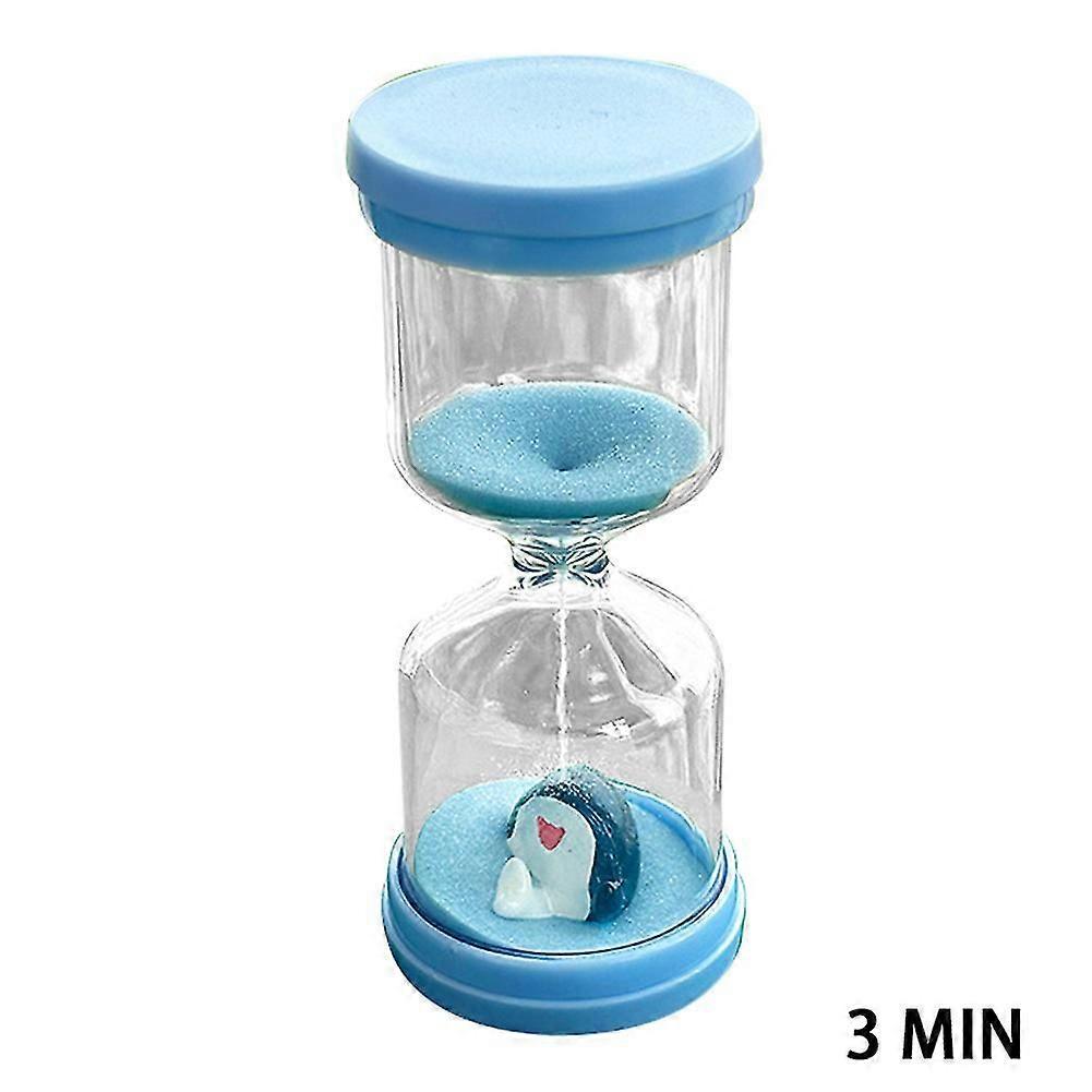 Colorful Children Hourglasses with Sharks in Macaron Blue Large Sandglass Hourglasses Timer for Game Timing