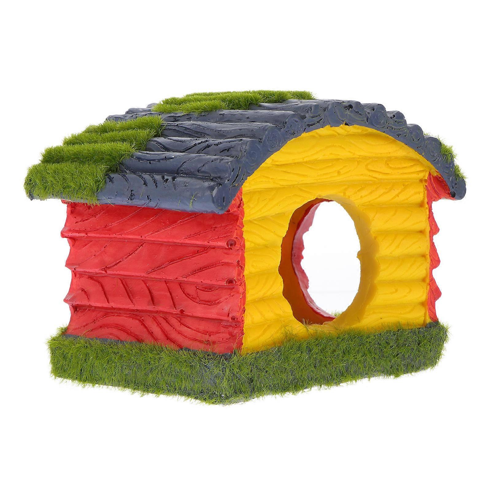 Aquarium Ornament Fish Tank Ornament Hiding Place Assorted Color Simple Appearance Design 1Pcs