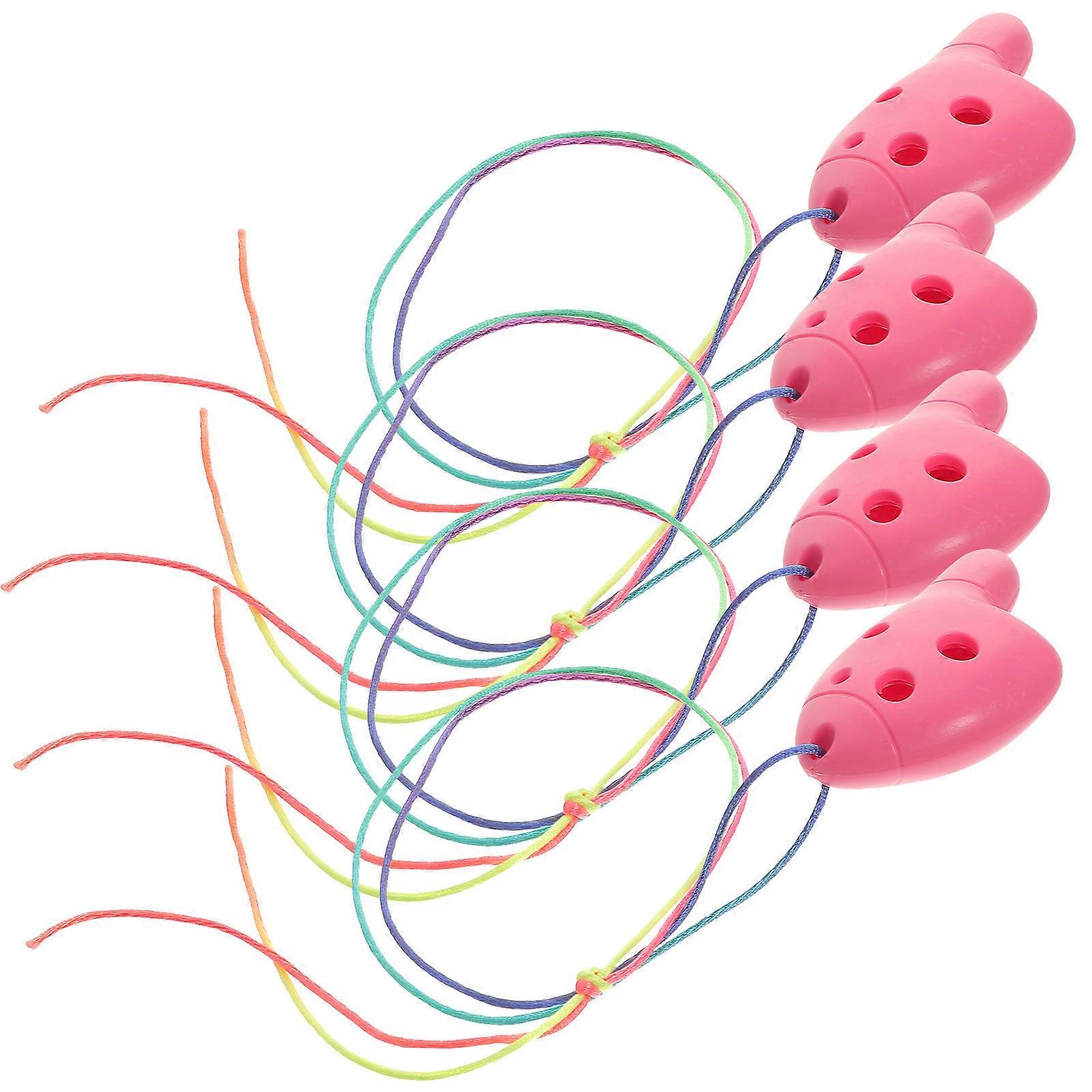 4pcs 6 Ocarinas Beginner Friendly Lightweight Decorative Music Instrument Easy to Play Smooth Surface