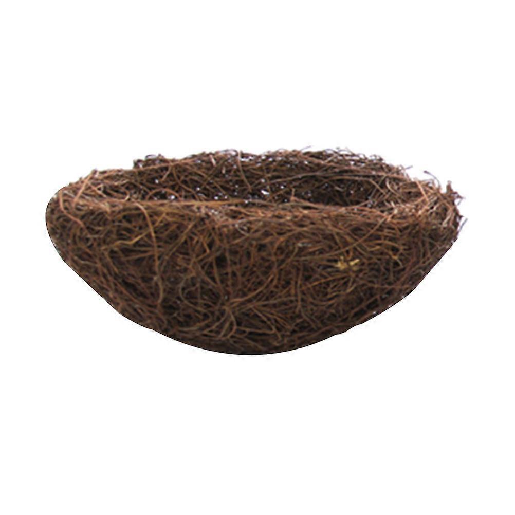 Rattan Bird Nest Decor in Coffee Color for Home Decoration Use with Fine Workmanship and Durable Design 6pcs