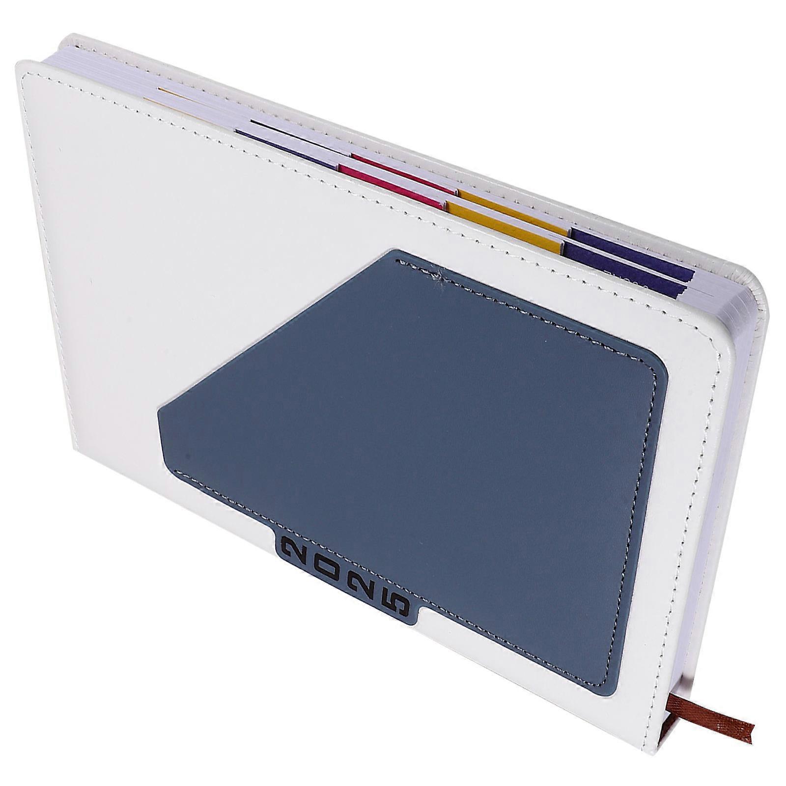 Blue Academic Planner 2025 for Writing Portable PU Paper Daily Notebook with Fine Workmanship 8.5 x 11 Inches
