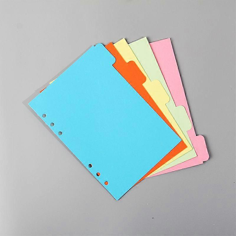 10 Sets Loose Leaf Notebook Dividers: Colorful Planner Accessories For Organizing Notes - Paper Index Tabs For Journals Office Supplies