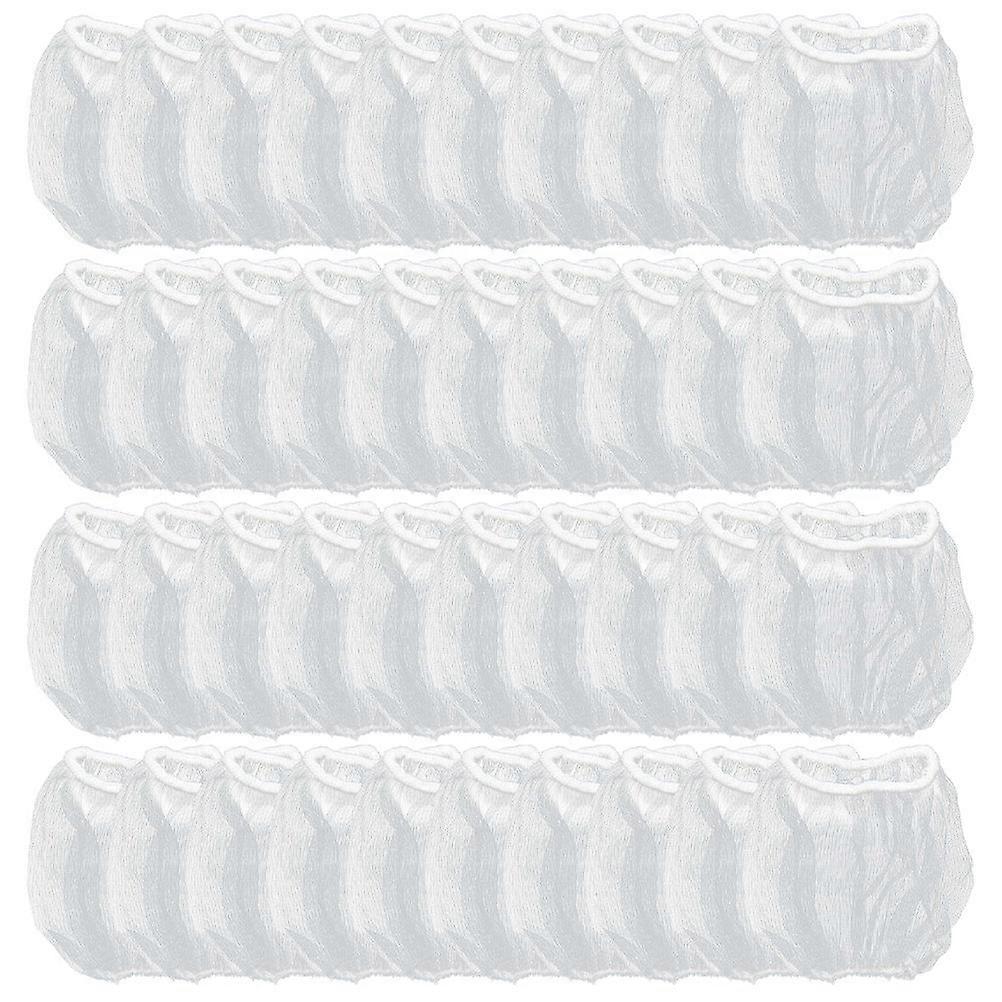 White Disposable Sink Strainers with Fine Mesh for Kitchen Drainage Filters Home Use Polyester 200 Pieces
