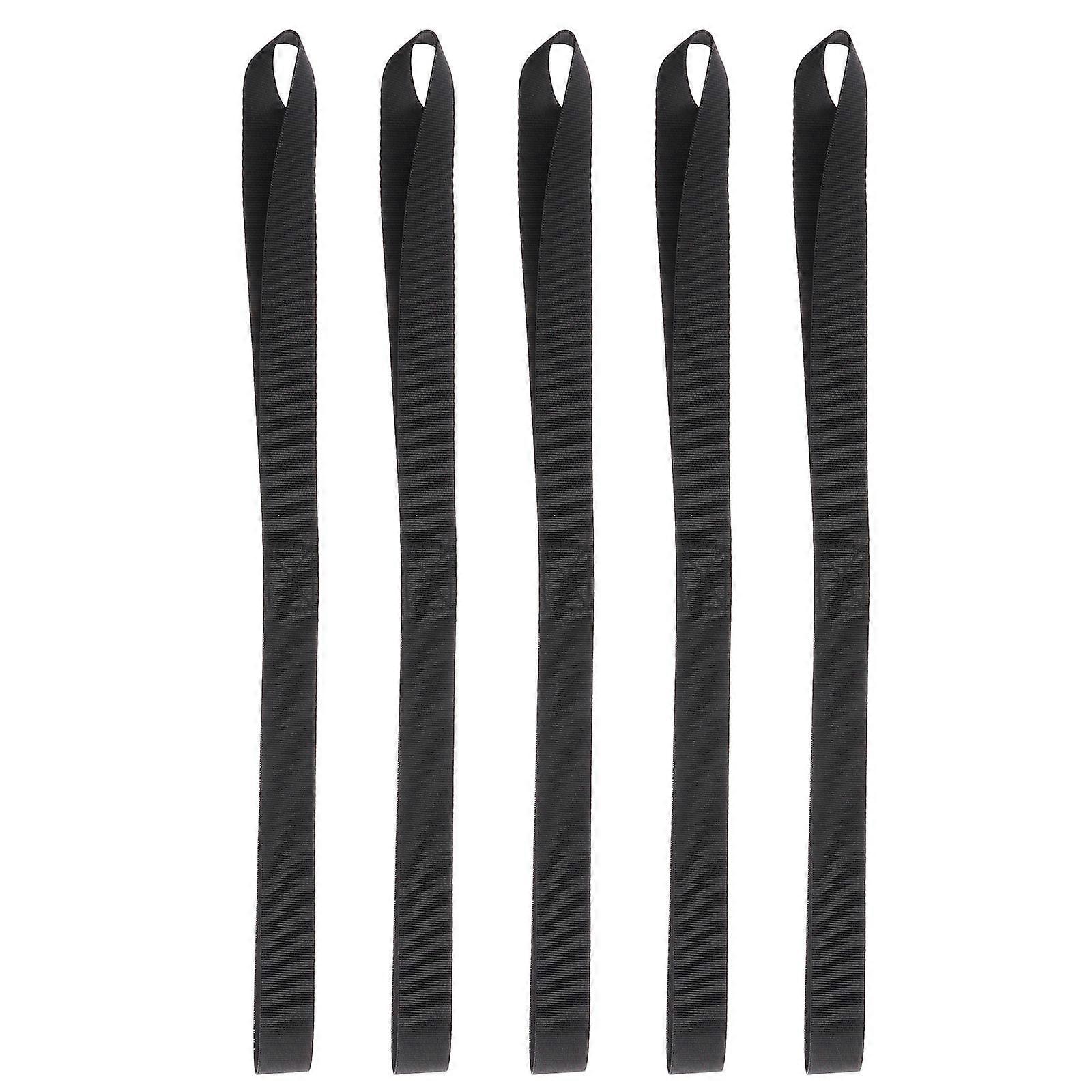 Lashing Straps Securing Loads Motorcycle Riders Black Utility Cargo Strap Quick Release 5Pcs