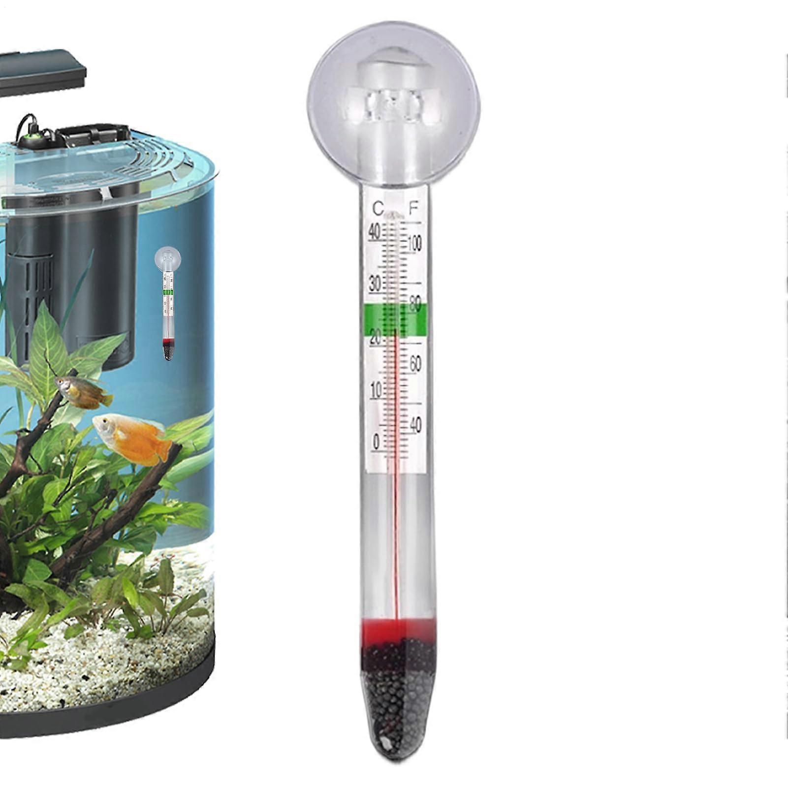 Aquarium Thermometer, Temperature Measurement for Aquariums EasytoRead Monitor with Clear Display for Freshwater Reptiles Indoor Outdoor Ref: 2061