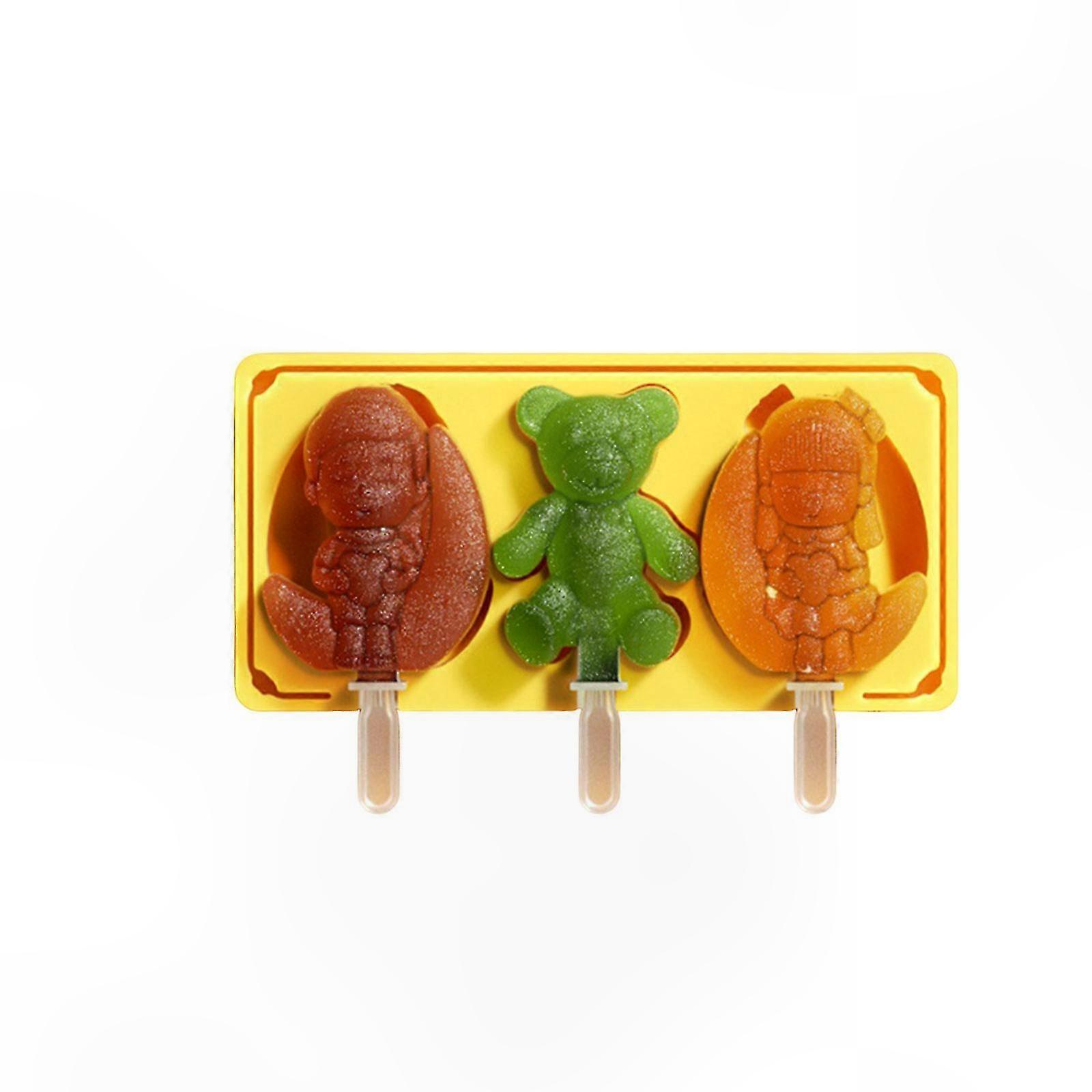 Popsicles Molds Silicone Ice Cream Moulds Silicone Ice Moulds Ice Cream Accessaries Silicone Texture for Kitchen Cooking