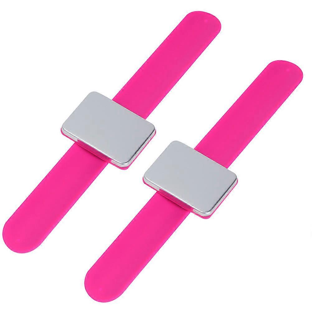 Chic Silicone Wristband Hairdresser Slap Bracelet 2Set Perfect For Use In Salons And Sewing Projects