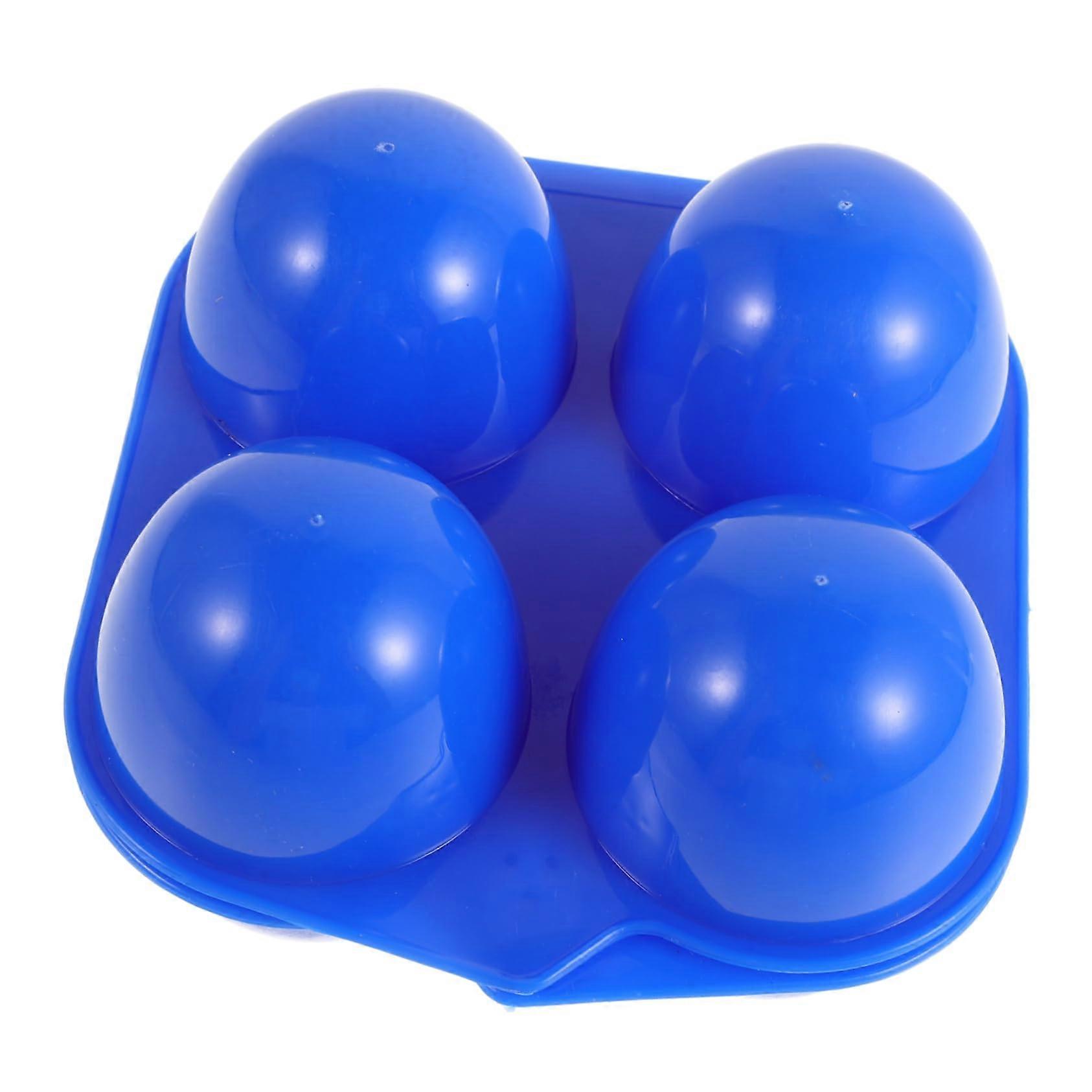 Waterproof Egg Carrier Organizer for Camping - Blue Plastic Egg Holder for Refrigerator Storage 12 Eggs