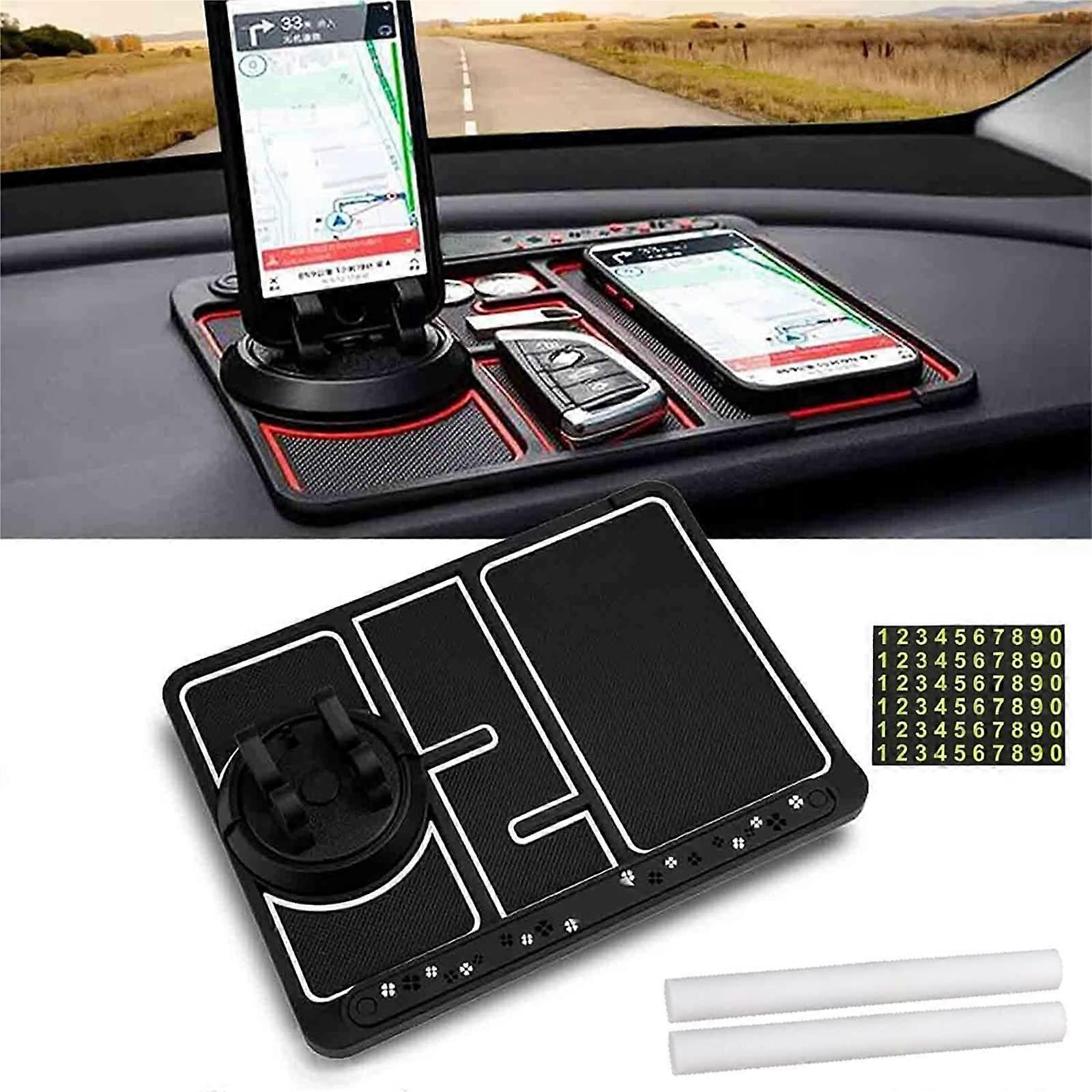 Universal 360° Rotating Car Phone Holder (Black/White)