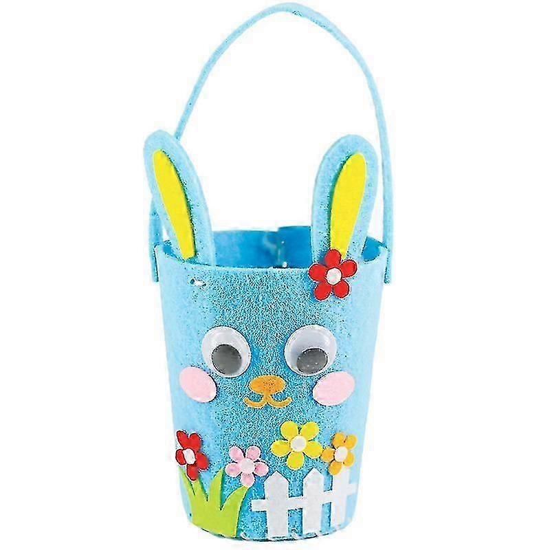 DIY Easter Bunny Baskets Set - Felt Bags for Easter Egg Hunts and Festive Decorations